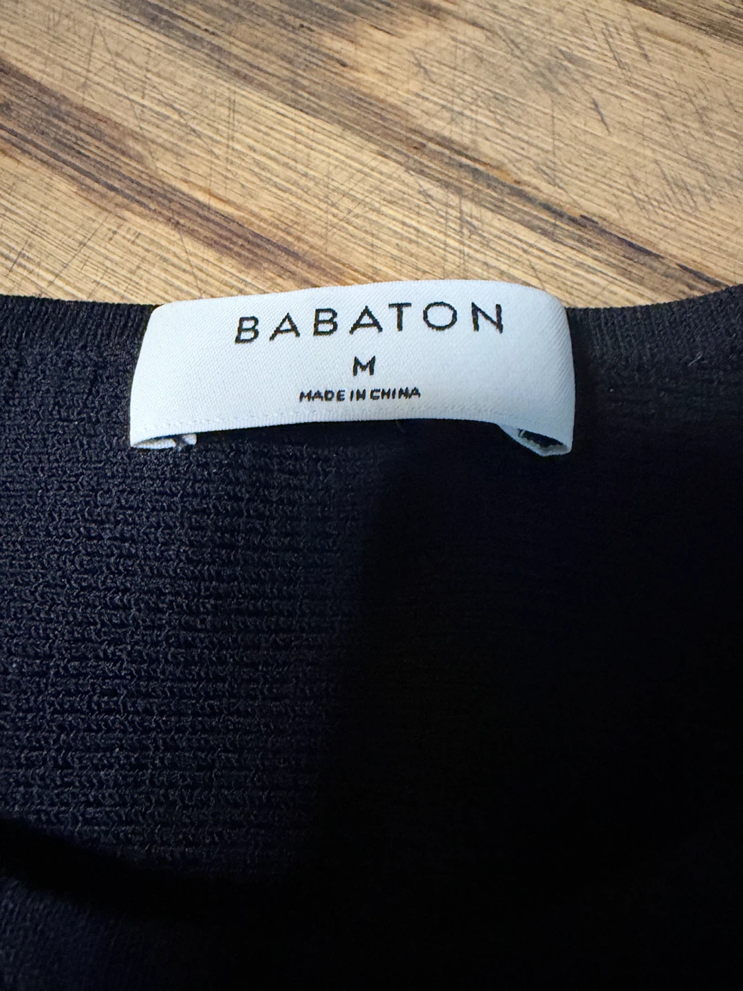 Babaton black knit ribbed crop top - photo 2