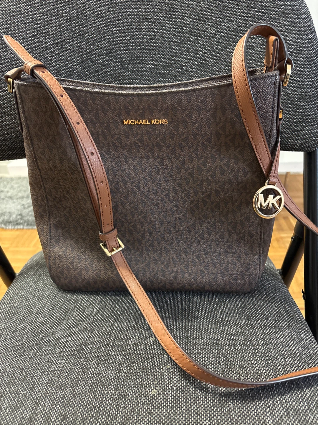 Michael Kors Brown Signature Crossbody Bag