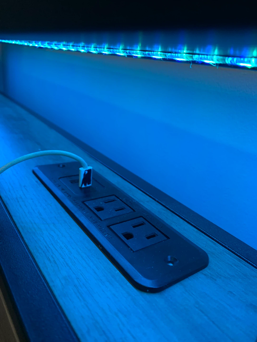 Twin LED Bed Frame with Mattress LED Lights - photo 2