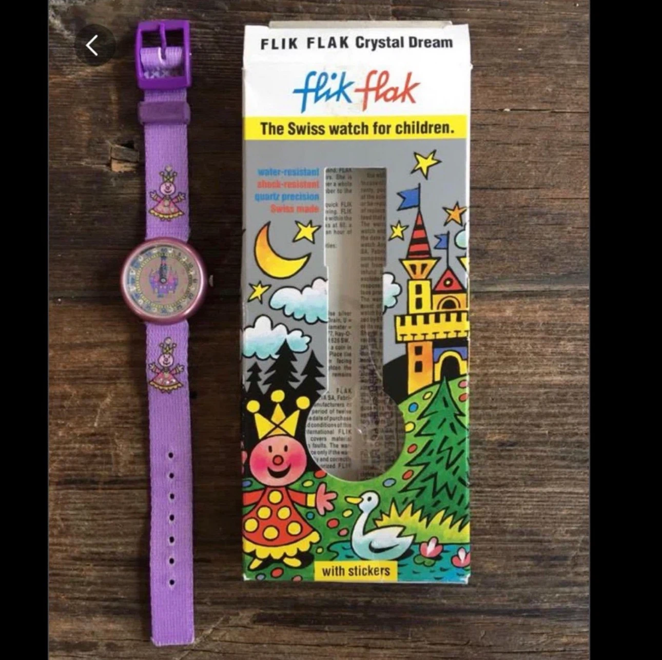 Vintage Flik Flak Crystal Dream Childrens Swatch Watch