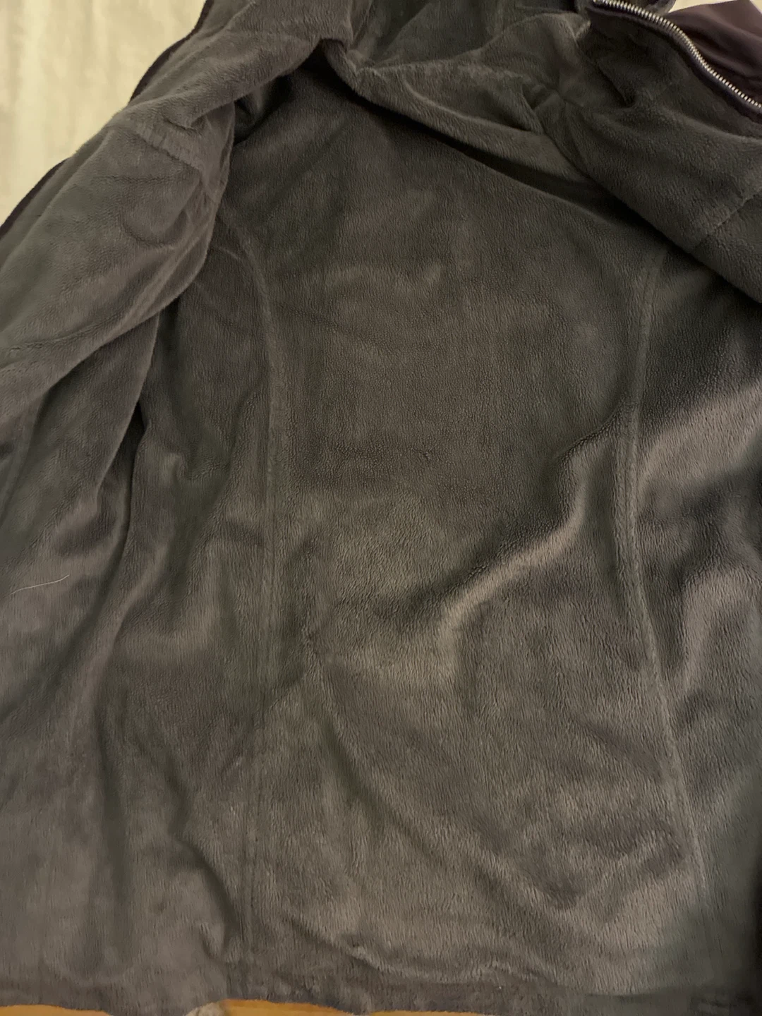 Reversible purple hooded jacket - photo 2