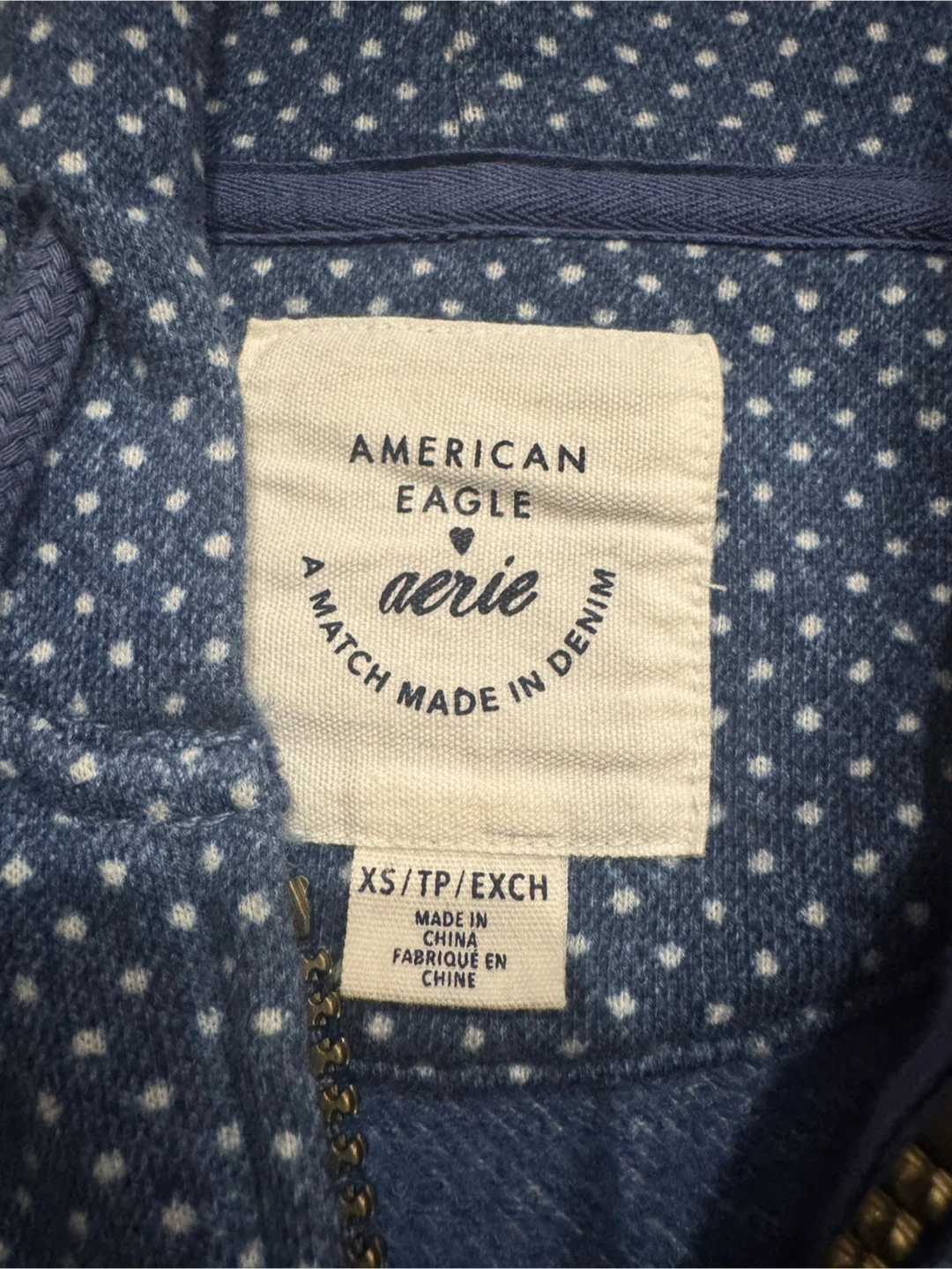 American Eagle Aerie Polka Dot fleece Hoodie - photo 2