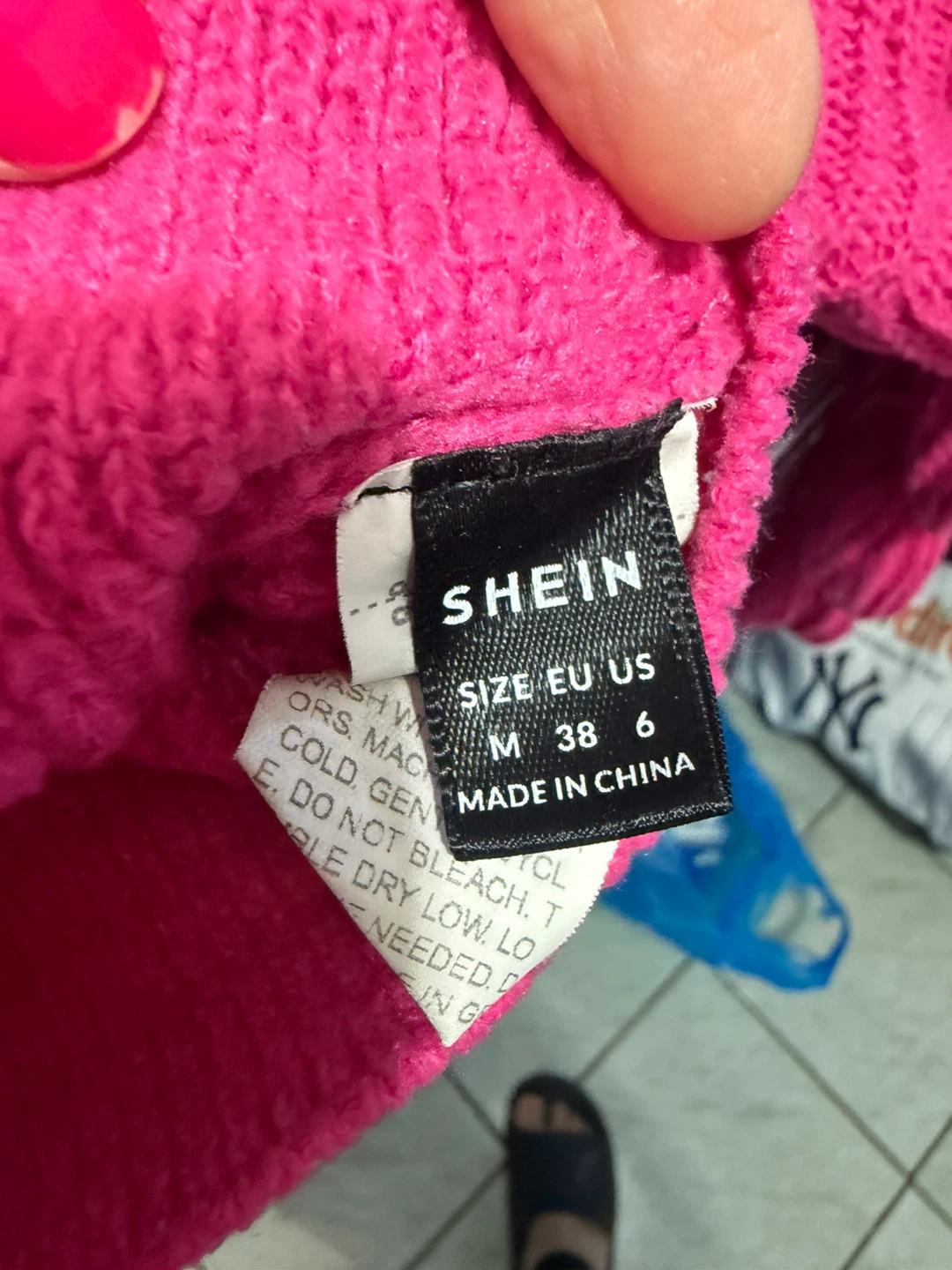SHEIN Hot Pink Turtleneck Sweater - photo 2