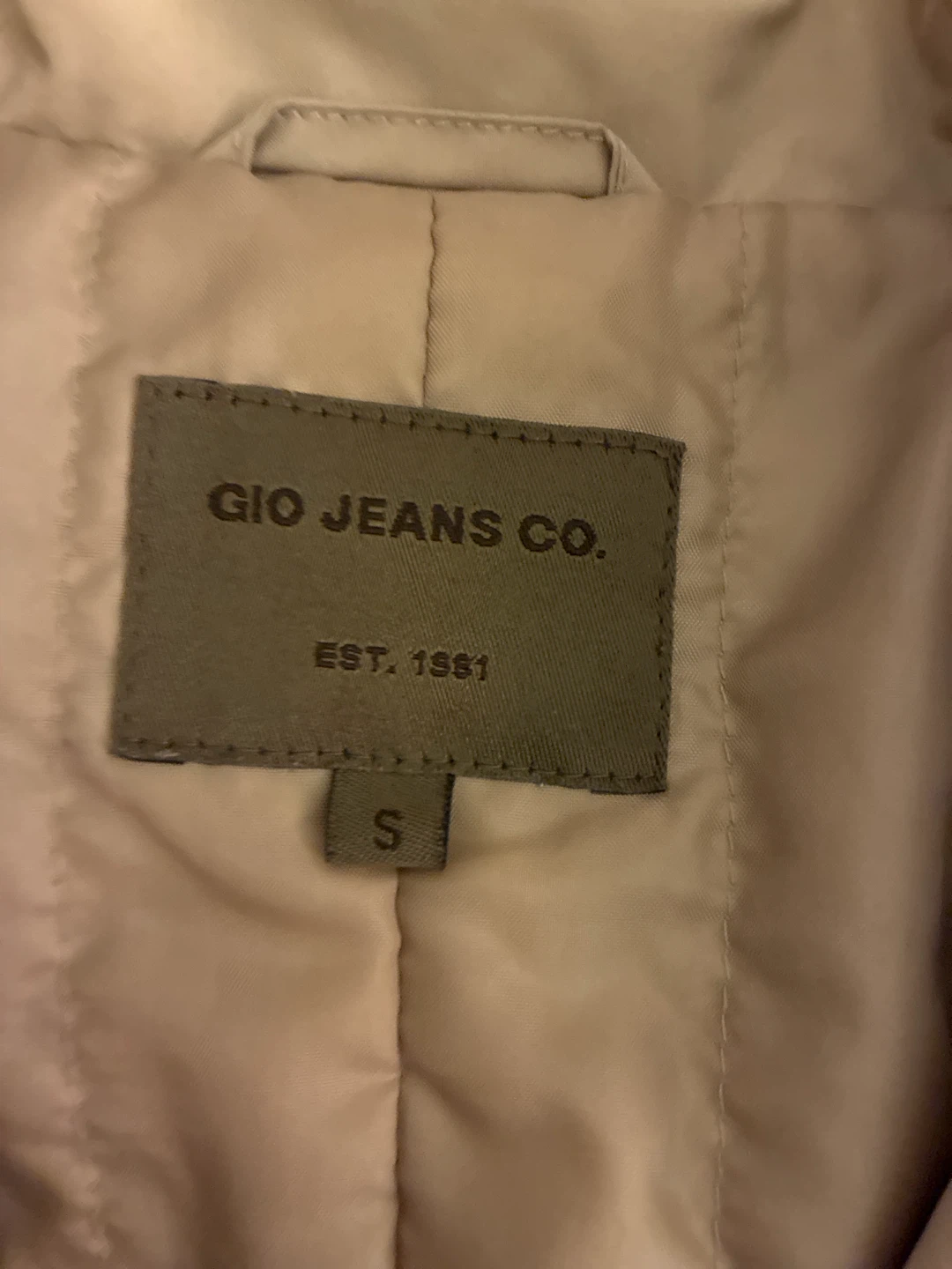 Gio Jeans Co. Beige Jacket - photo 2