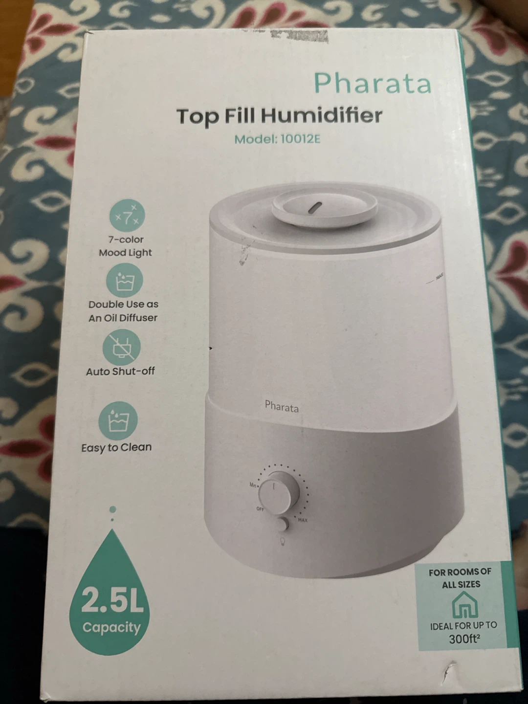 Pharata Top Fill Humidifier 2.5L