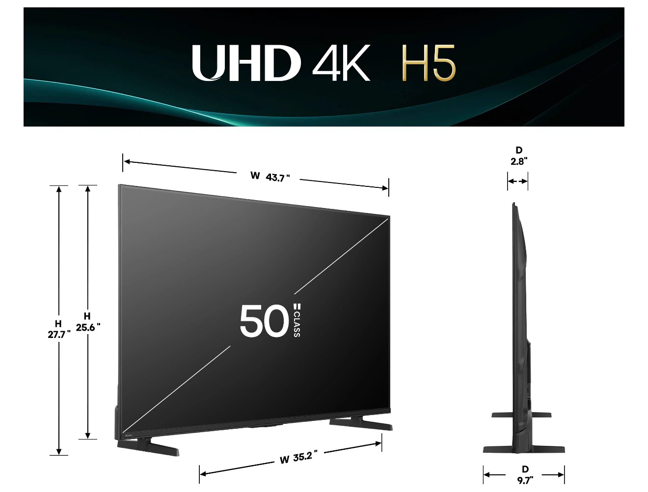 Hisense 50-inch 4K UHD Smart TV with Google TV - photo 4