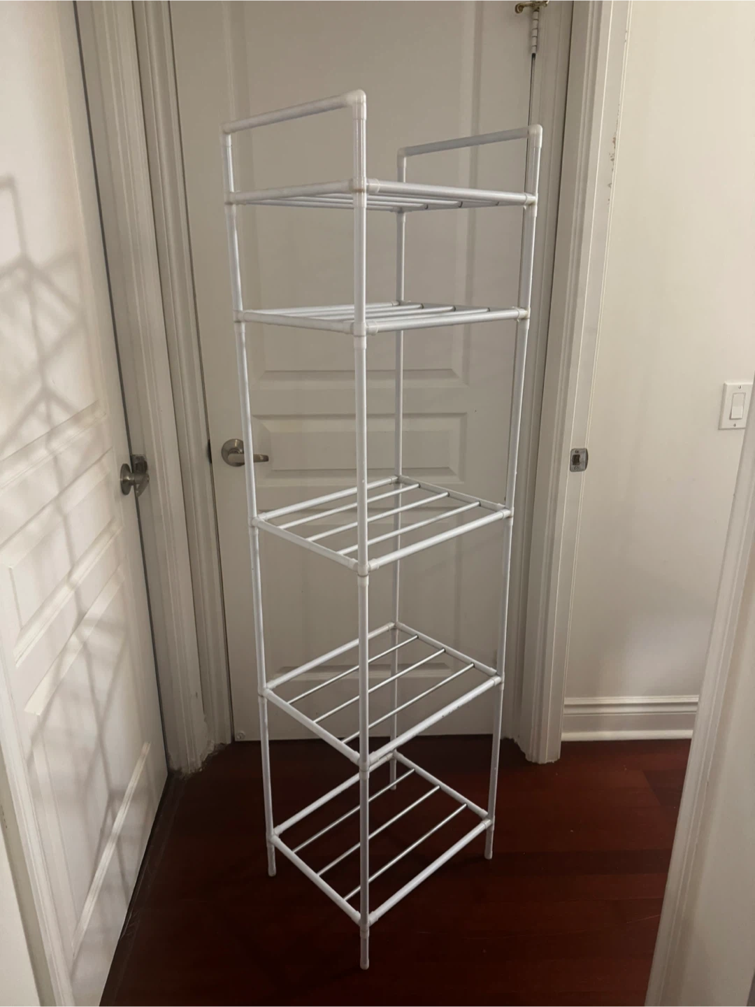 White 5-Tier Metal Storage Rack