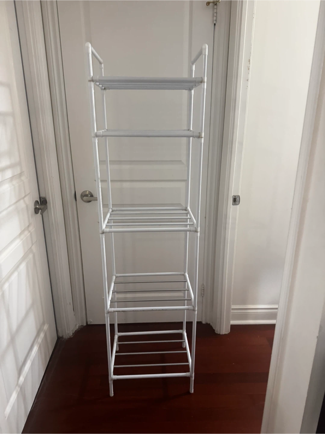 White 5-Tier Metal Storage Rack - photo 2