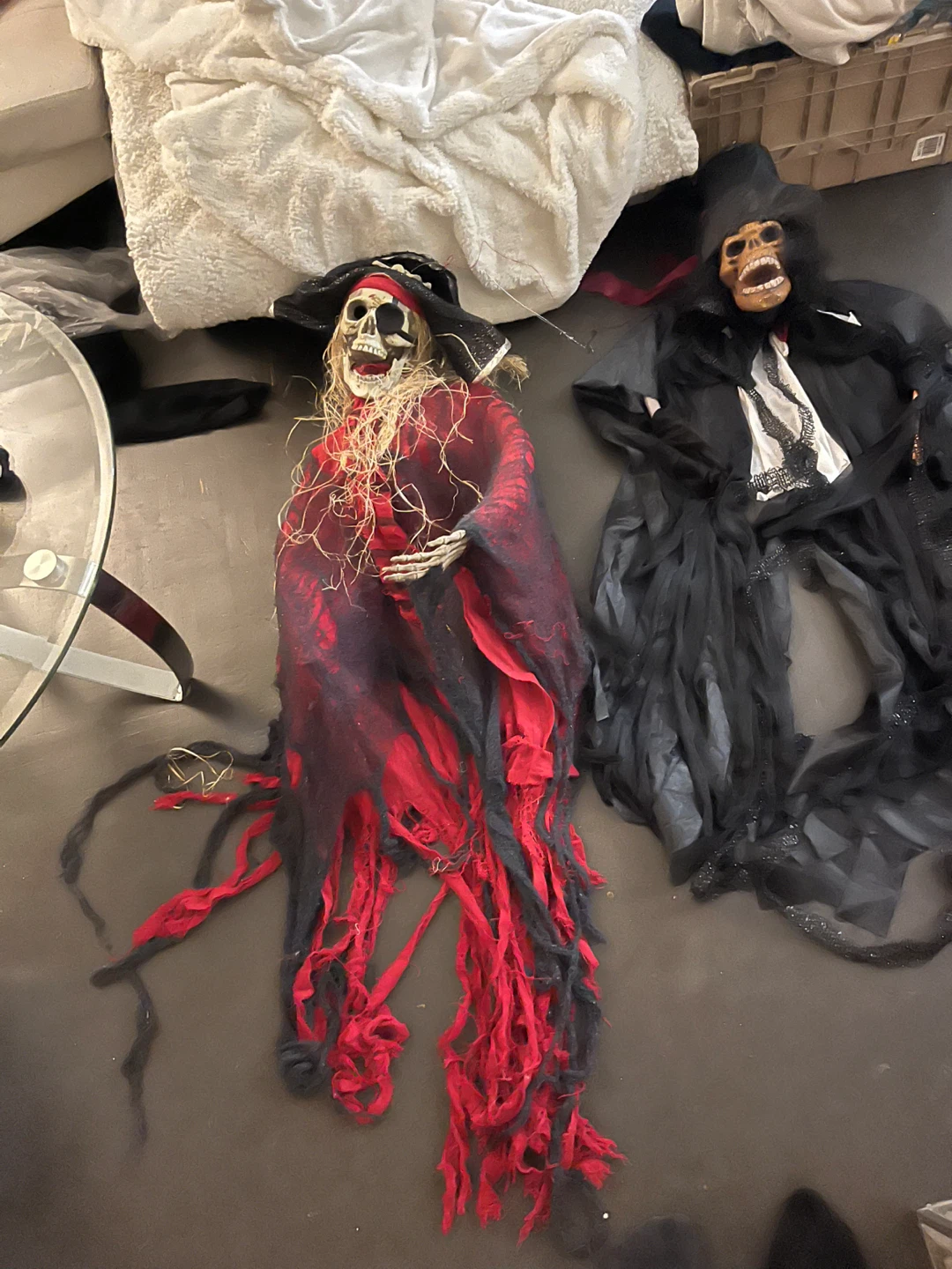 Two Halloween Skeleton Hanging Decorations - photo 2