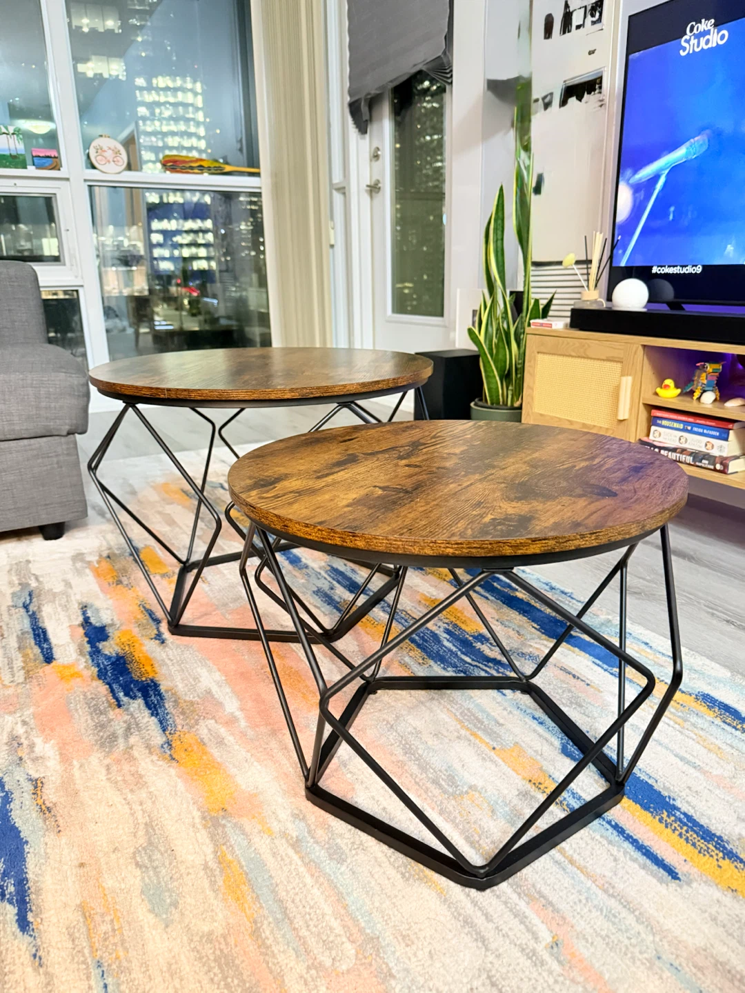 Set of Two Nesting Coffee Tables