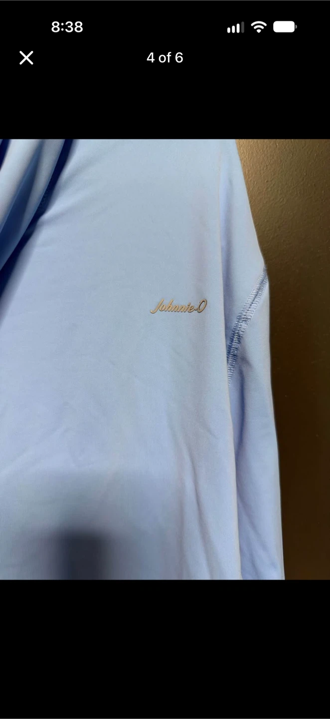 Johnnie-O Performance Hoodie Light Blue Medium - photo 3