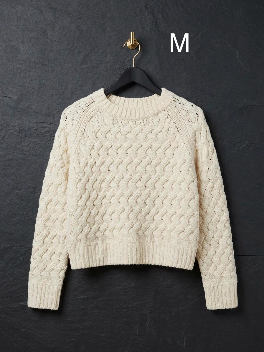 Cream Cable Knit Sweater