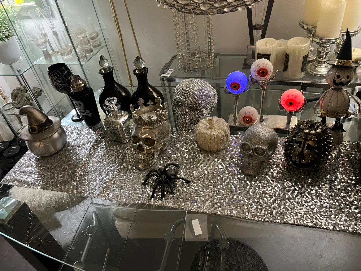 Halloween Decorative Skull and Figurine Collection