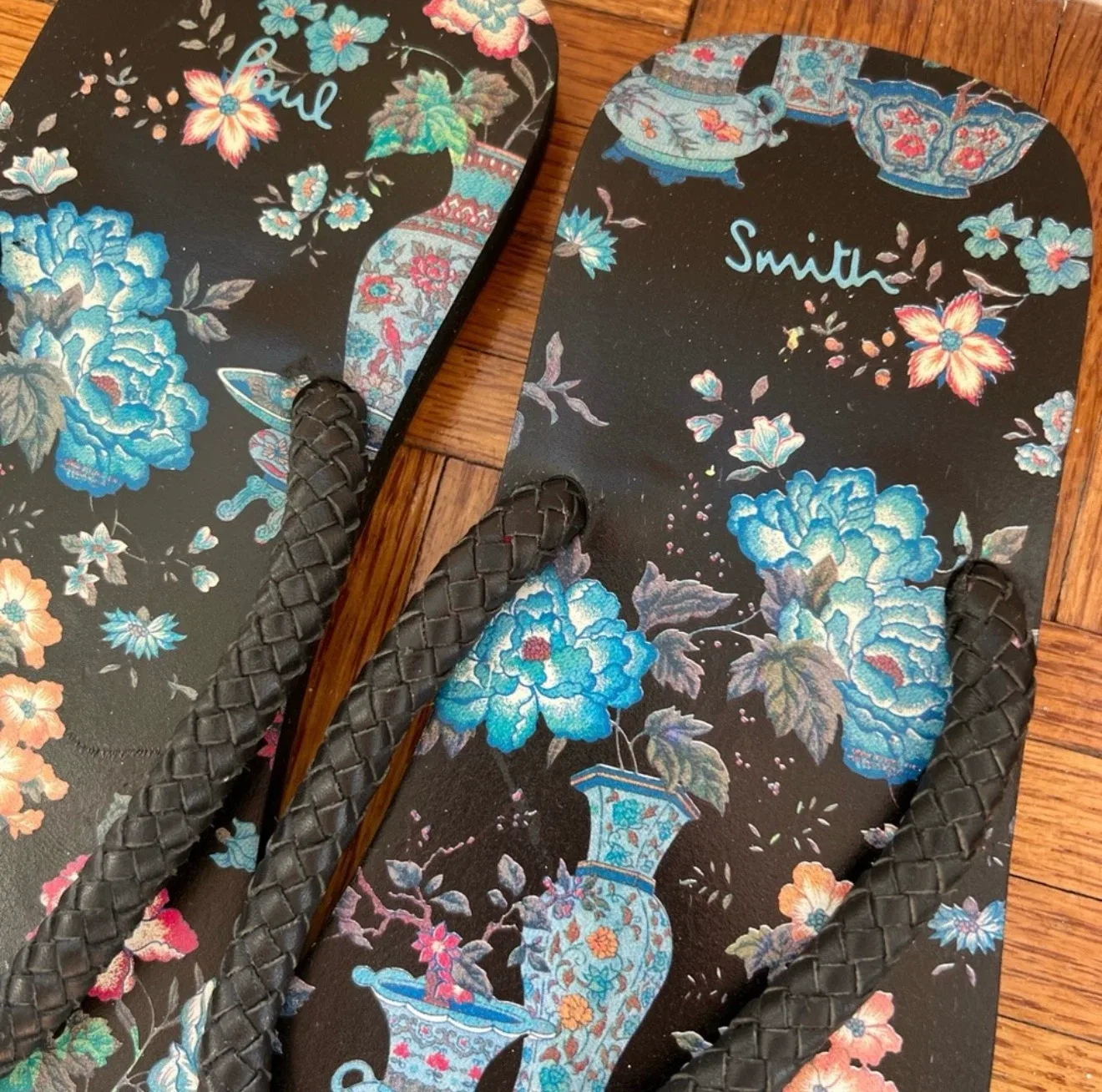 Paul Smith Men’s Flip Flops Sandals with leather - photo 4
