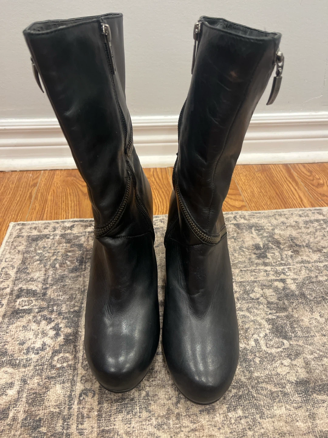 Harley-Davidson black leather boots - photo 3
