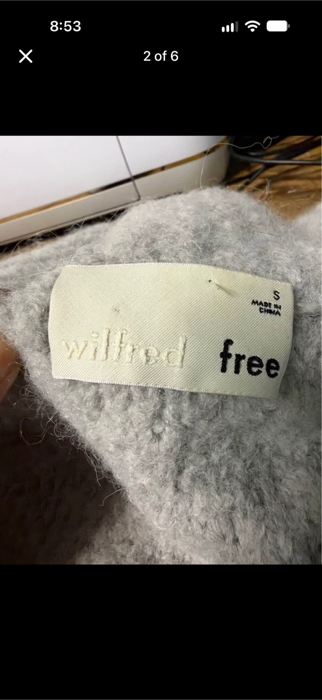 Wilfred Free Full-Zip Sweater - Size Small - photo 2
