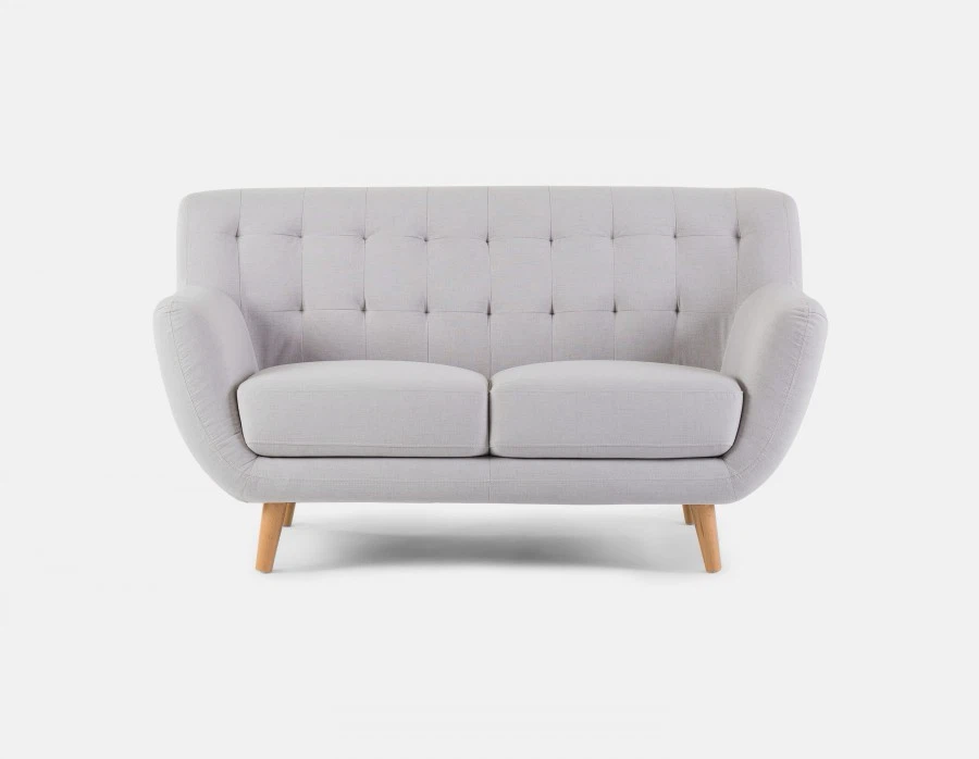 Structube Haley Tufted Loveseat - Light Grey - photo 2