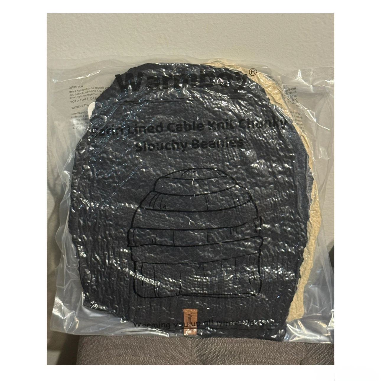 Brand new 3 Pack Satin Lined Winter Beanie Hats - photo 2