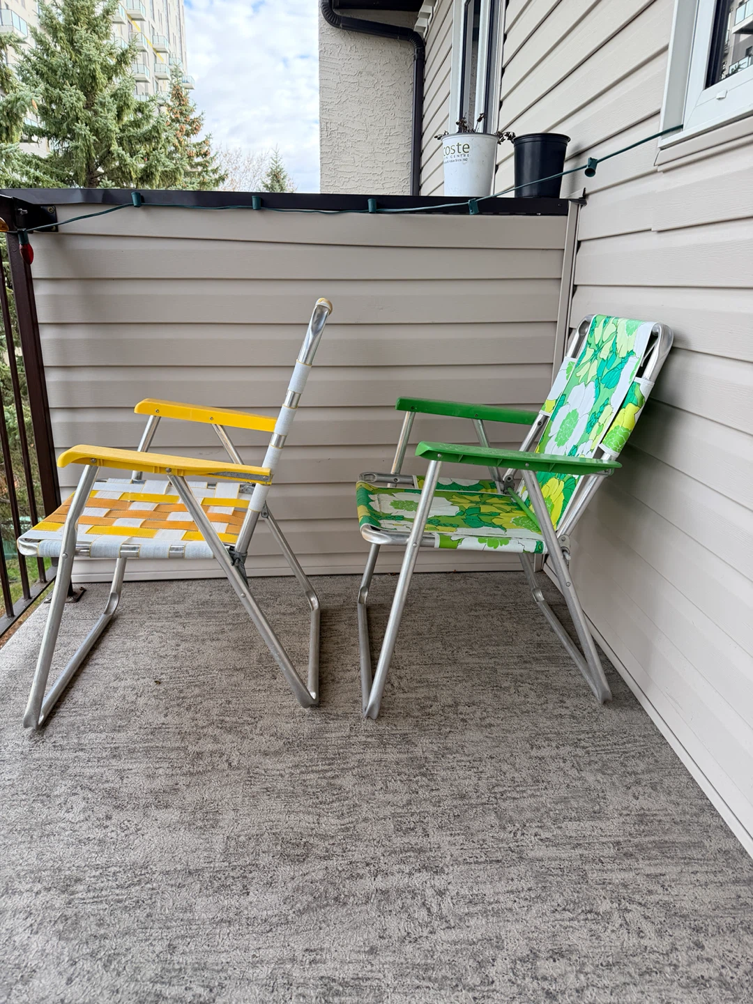 Set of 3 Vintage Folding Lawn Chairs - photo 3