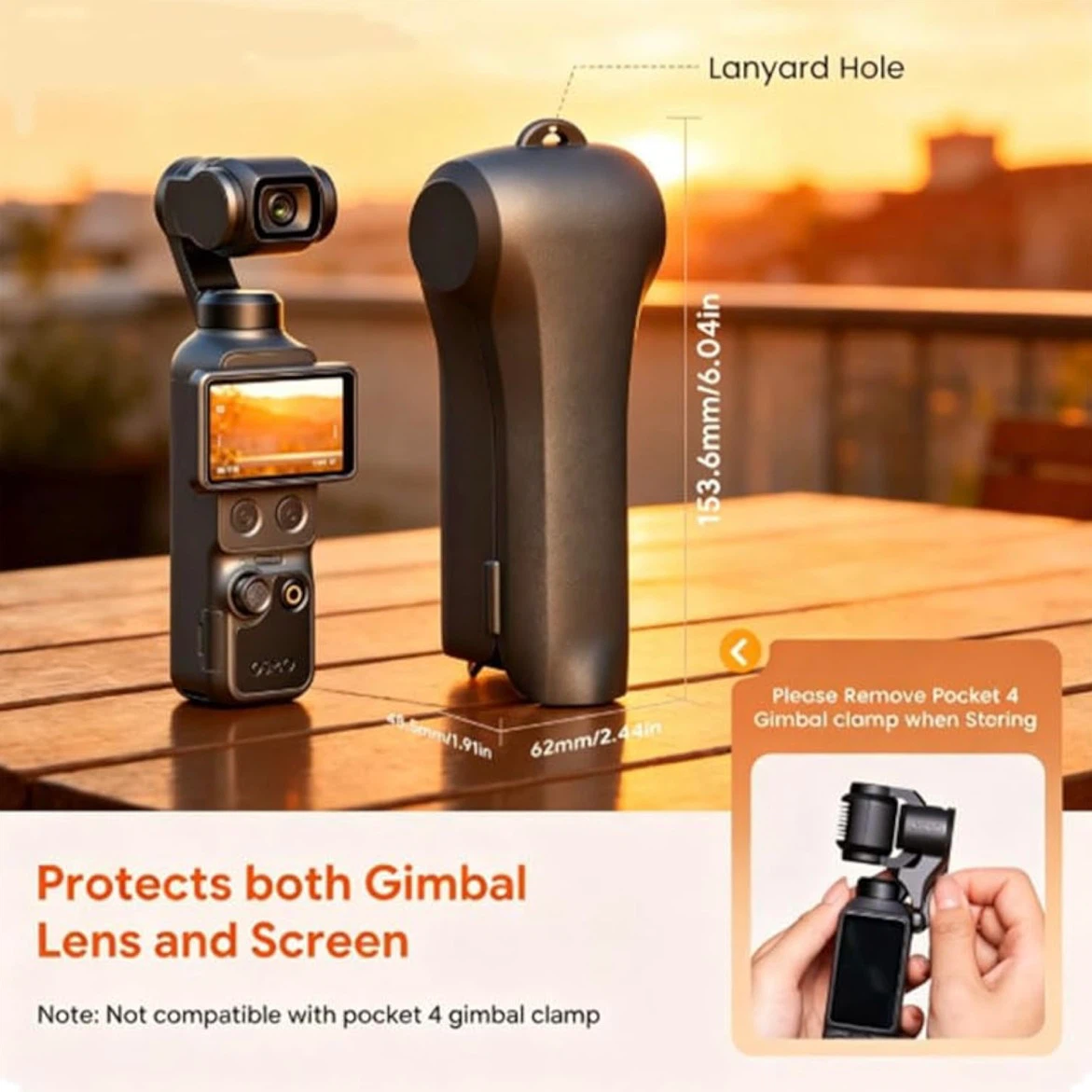 Brand New DJI Osmo Pocket 3/4 Cover Case - photo 3
