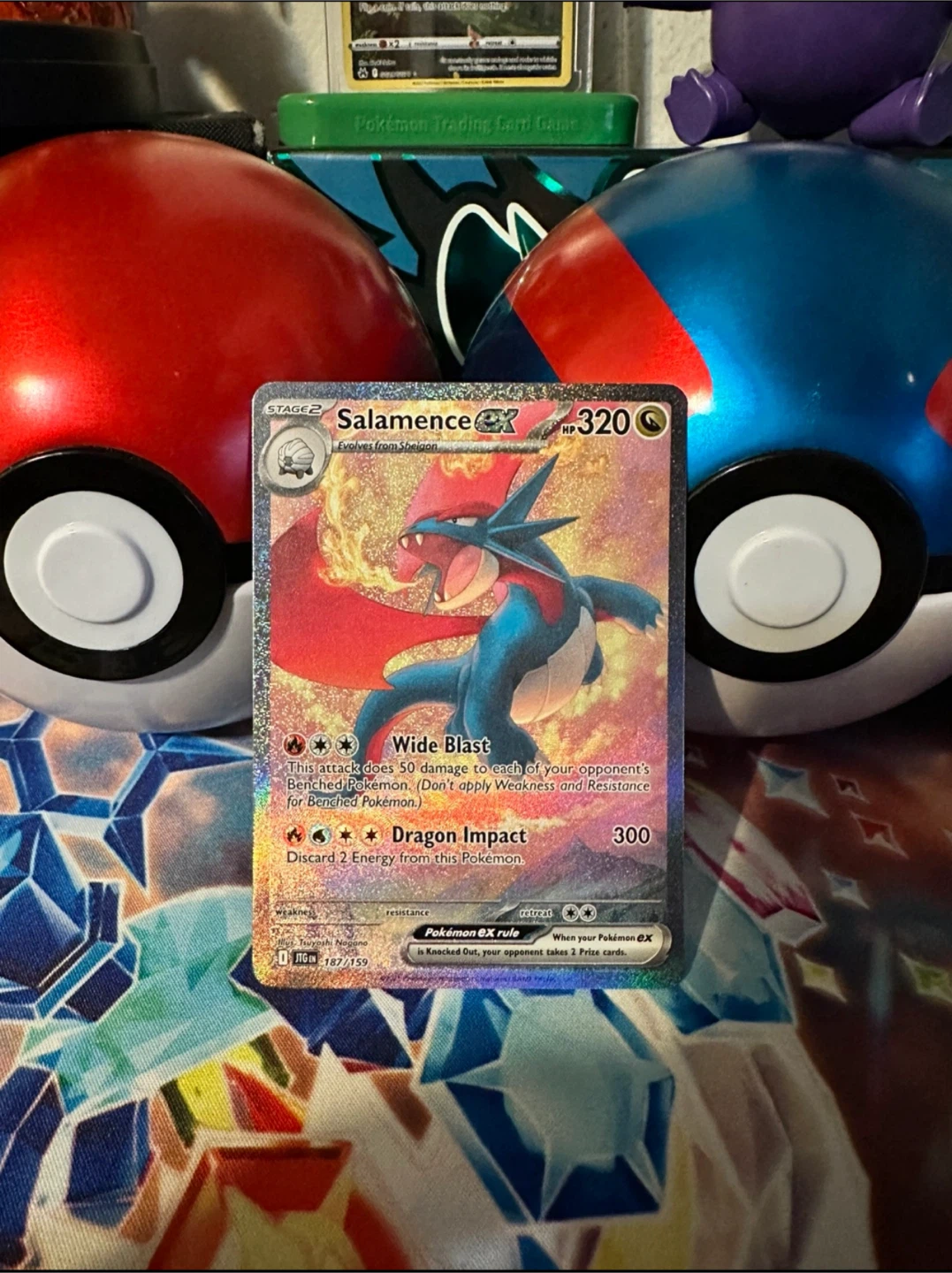 Salamence ex 187/159 Full Art Pokemon Card