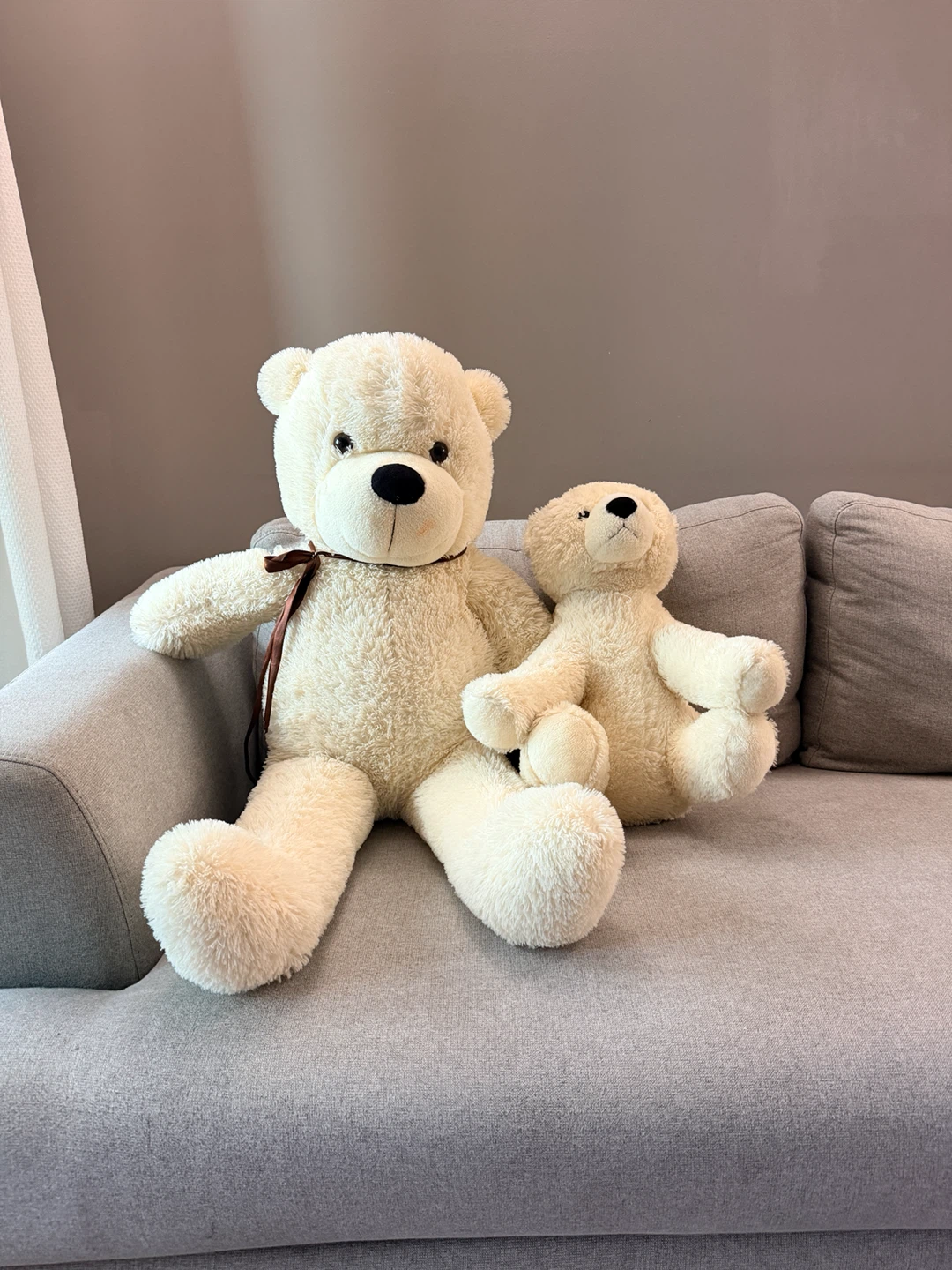 Set of 2 Cream Teddy Bears - photo 3