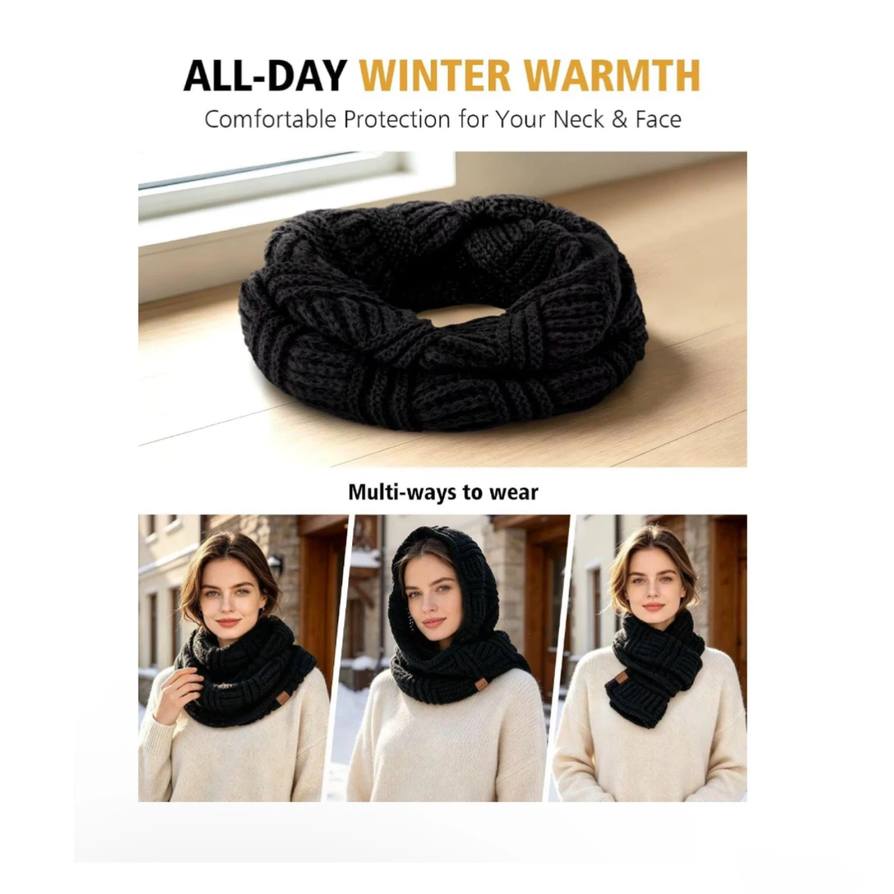 Brand new Womens Winter Hat Gloves Scarf Headband Set - photo 4