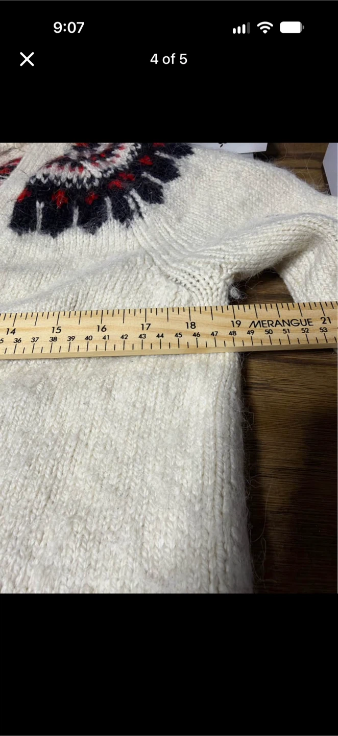 TNA Merino Wool Blend Patterned Cardigan - photo 3