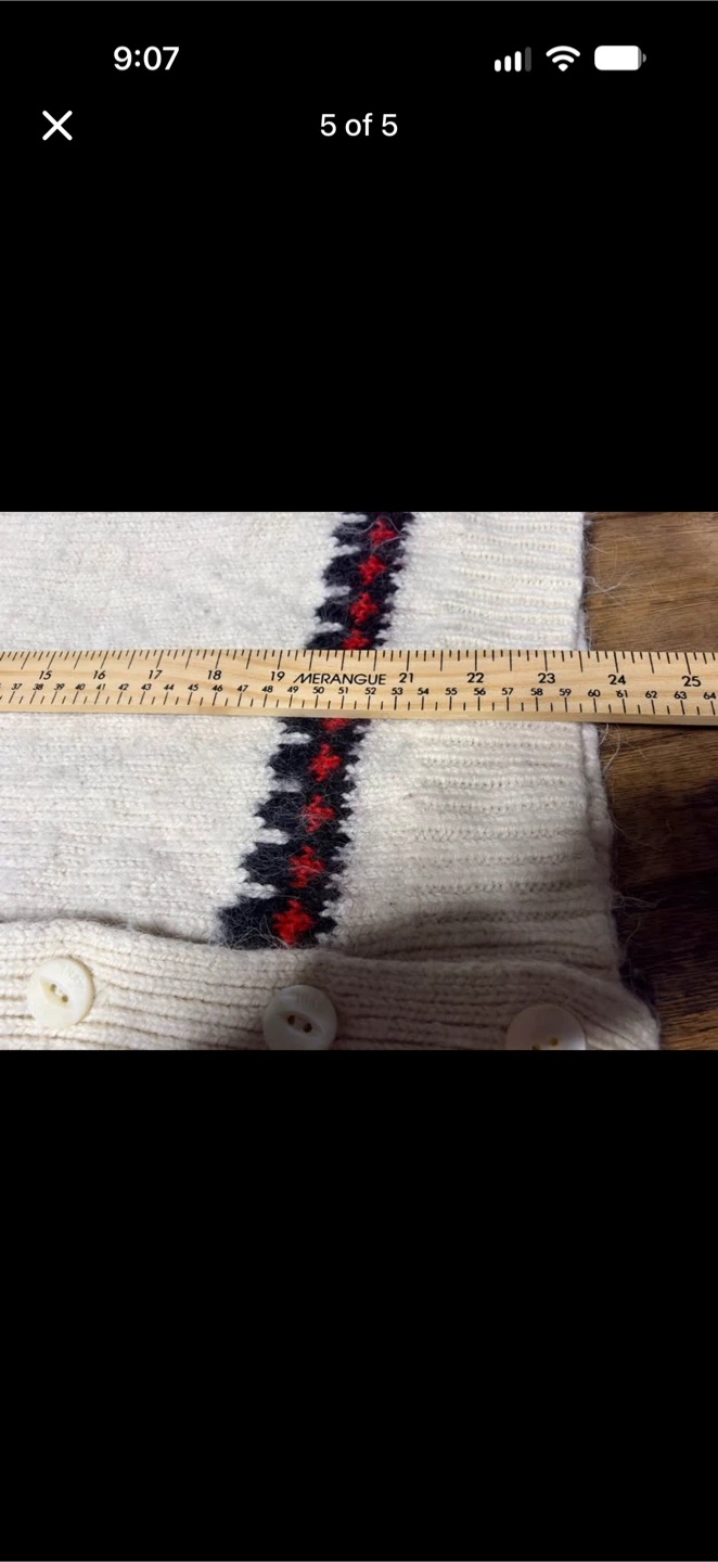 TNA Merino Wool Blend Patterned Cardigan - photo 4
