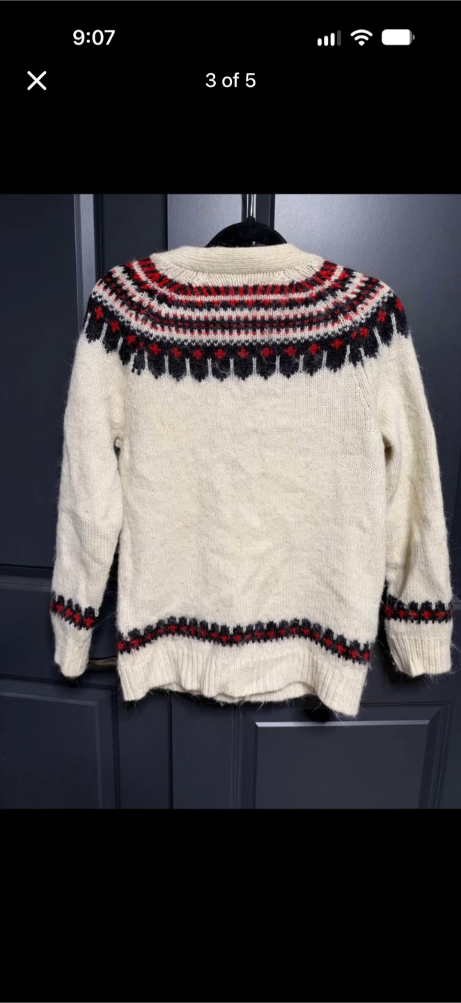 TNA Merino Wool Blend Patterned Cardigan - photo 5