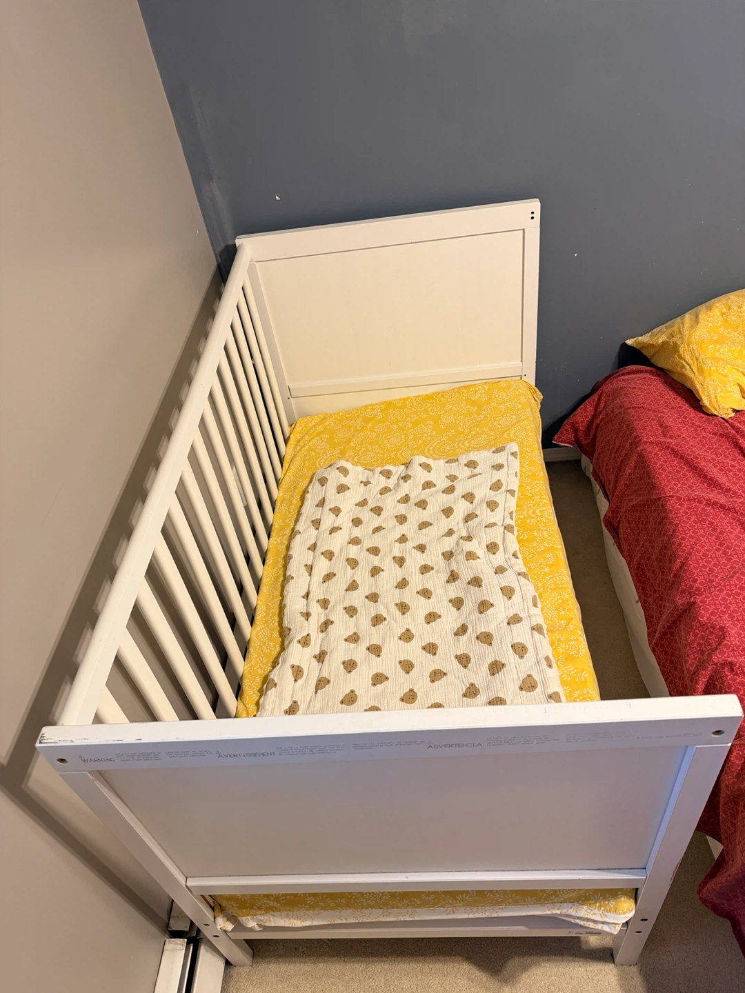 White Convertible Baby Crib - photo 3