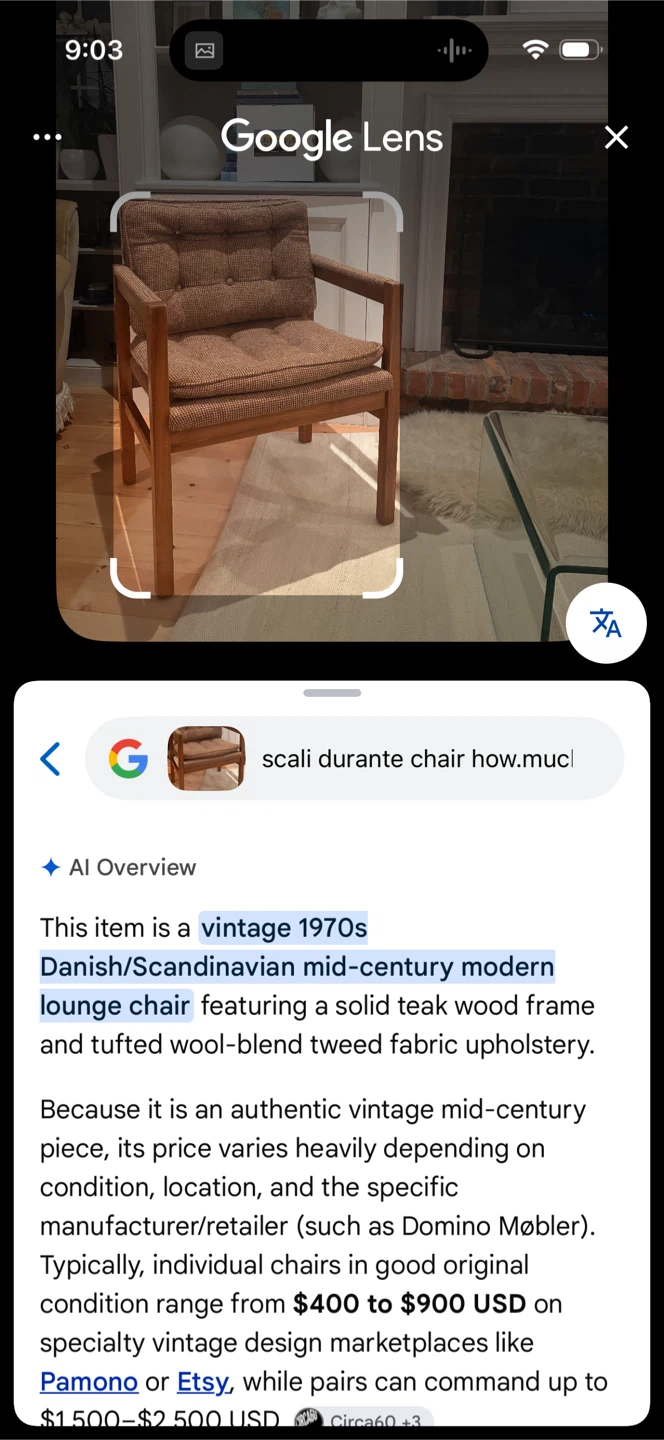 Pair Vintage Danish Mid-Century Teak Lounge Chair - photo 4