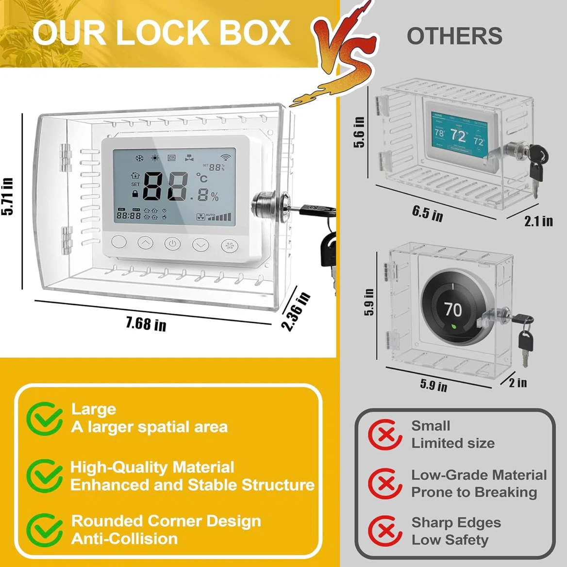 Brand New Thermostat Lock Box Cover - photo 3
