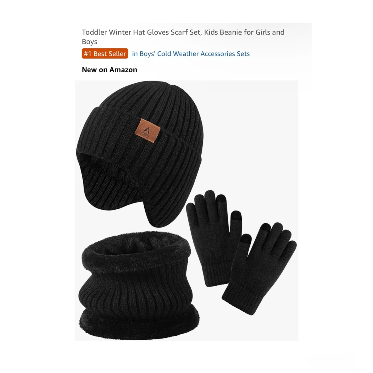 Brand new Toddler Winter Hat Gloves Scarf Set