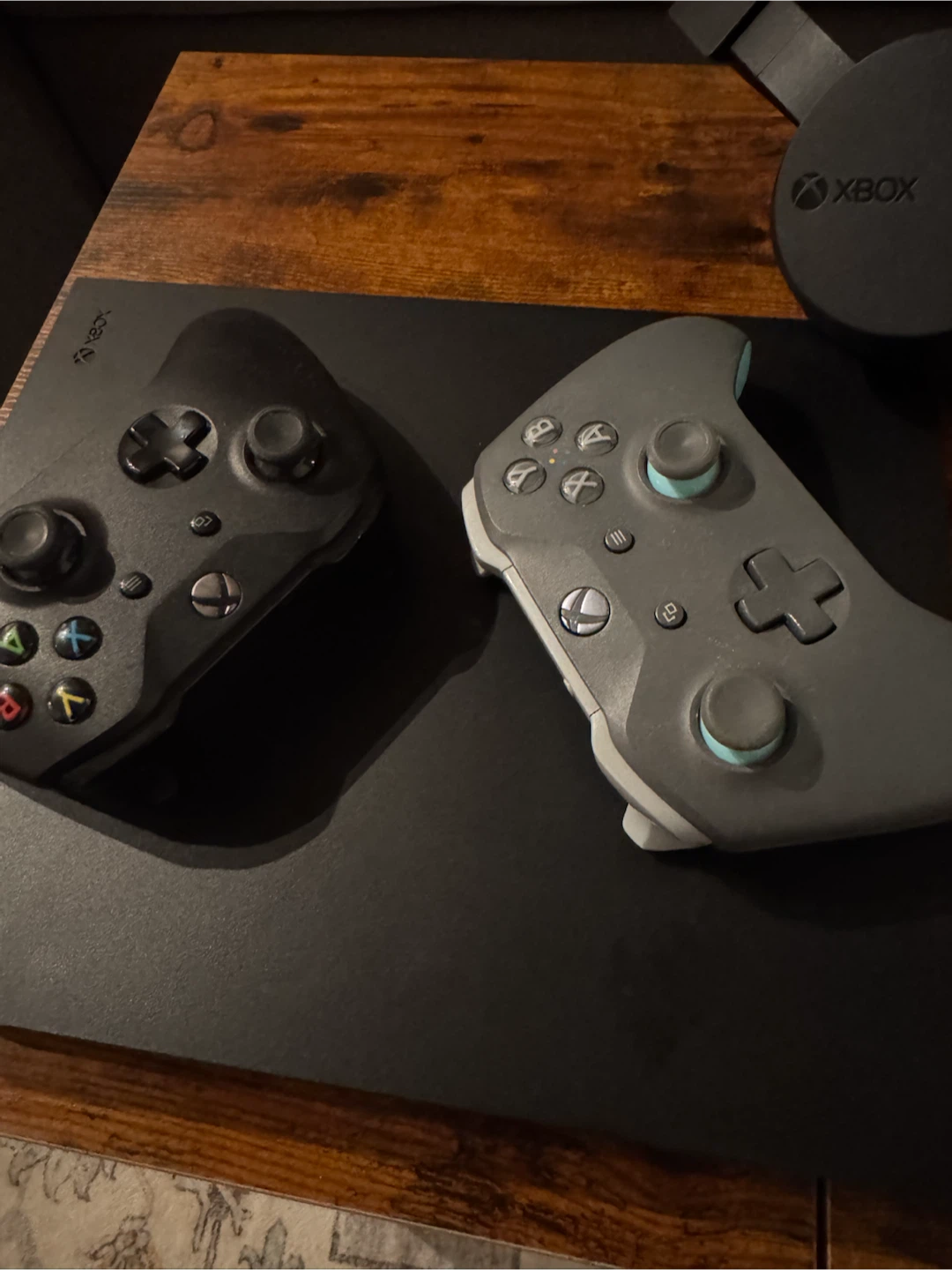 Xbox One X 1TB + Two Controllers + Xbox Headset - photo 2