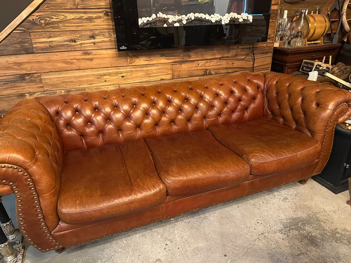 Leather Armchair and Couch Set - photo 2