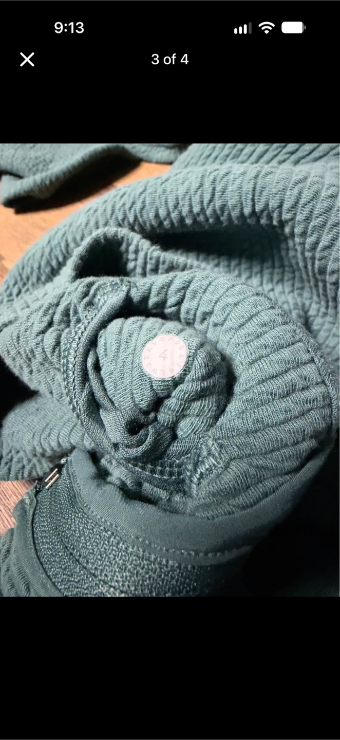Lululemon Textured Pullover Green Size 4 - photo 3