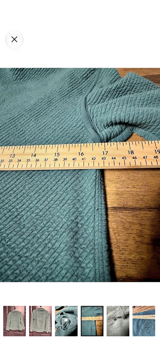 Lululemon Textured Pullover Green Size 4 - photo 4