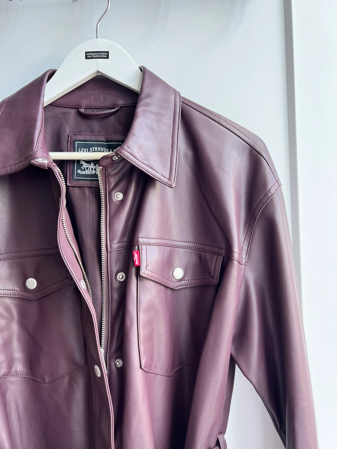 Levi’s Purple Faux Leather Jacket - photo 2