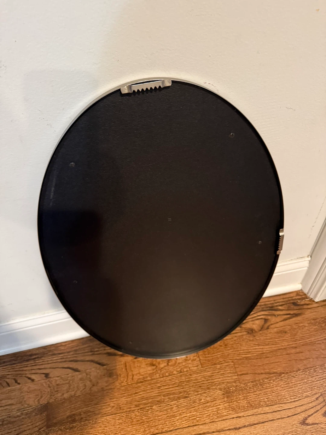 Oval Wall Mirror with Silver Frame - photo 4