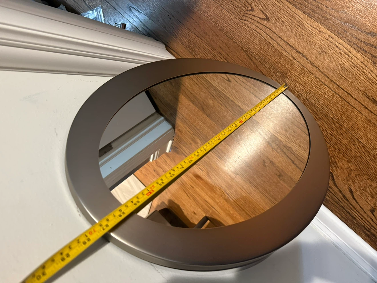 Oval Wall Mirror with Silver Frame - photo 5
