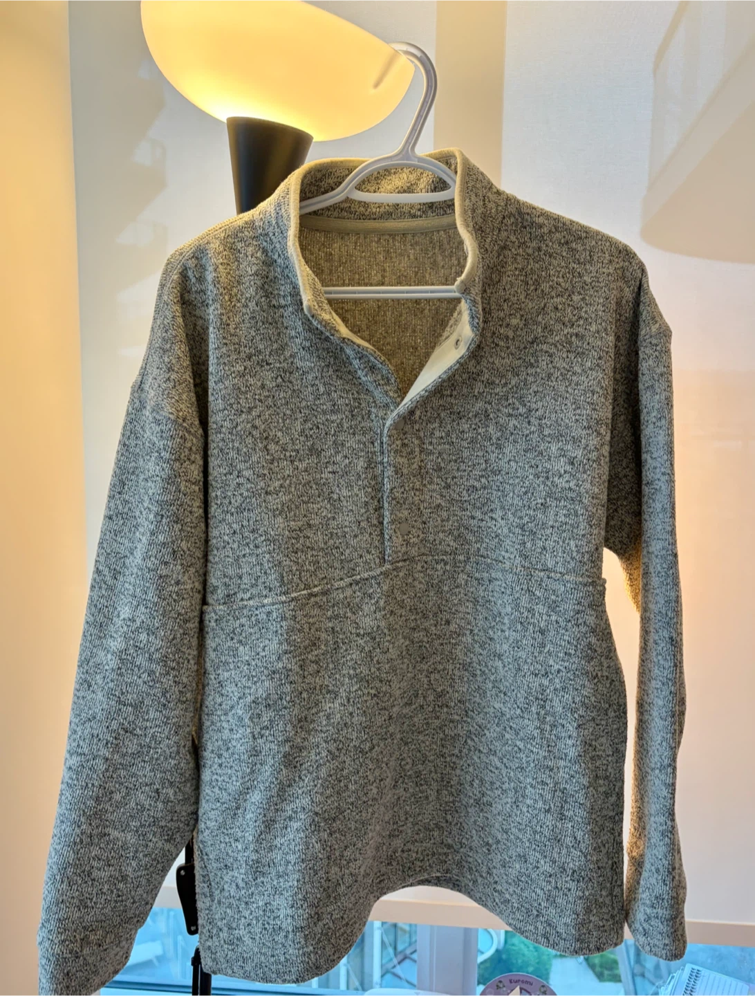 Grey Button-Up Pullover Sweater - photo 2