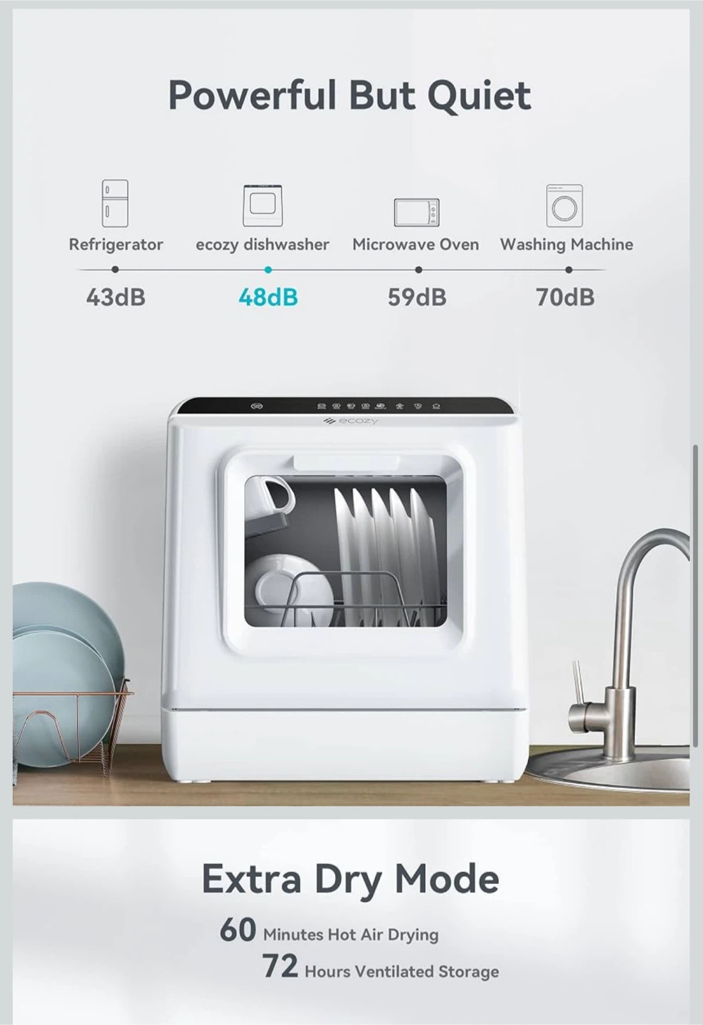 Ecozy Countertop Dishwasher DW-CT200A