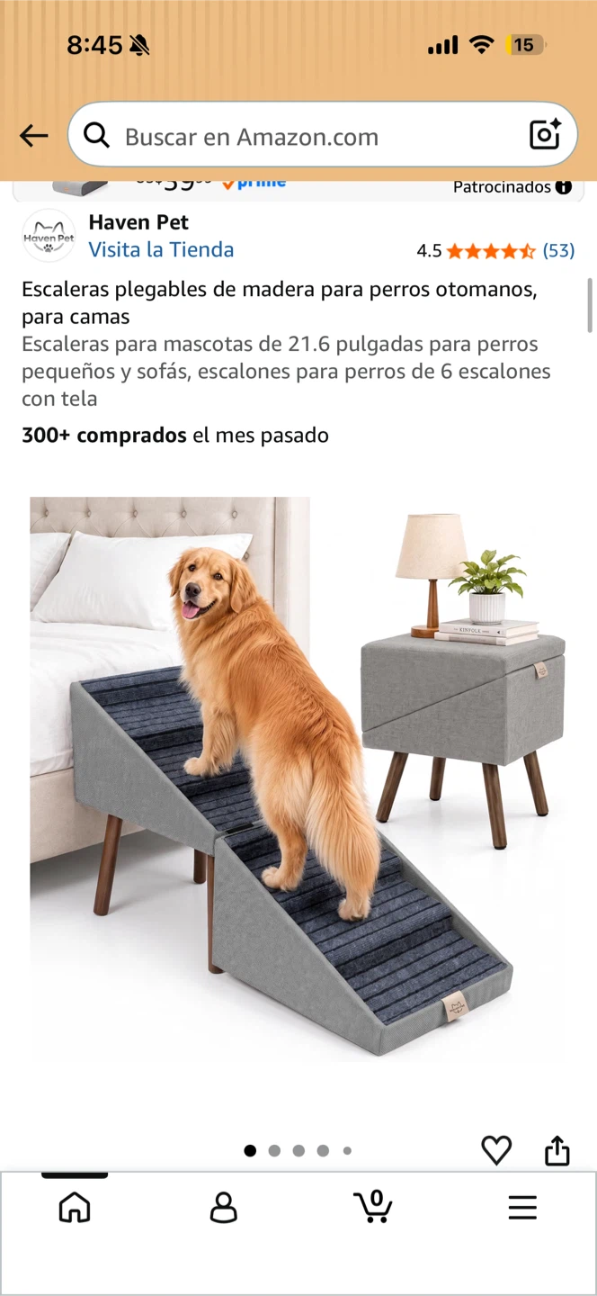 Haven Pet Foldable Wooden Dog Stairs
