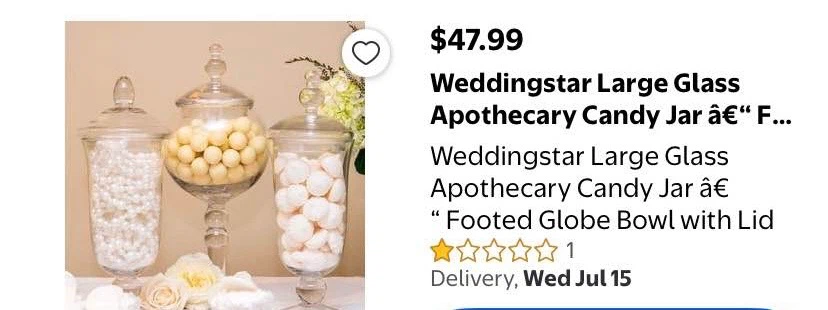 3-Piece Decorative Glass Jar Set/Apothecary - photo 4