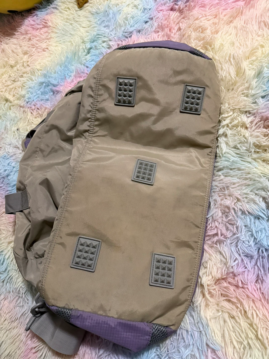 Aoking Purple and Tan Duffel Bag - photo 5