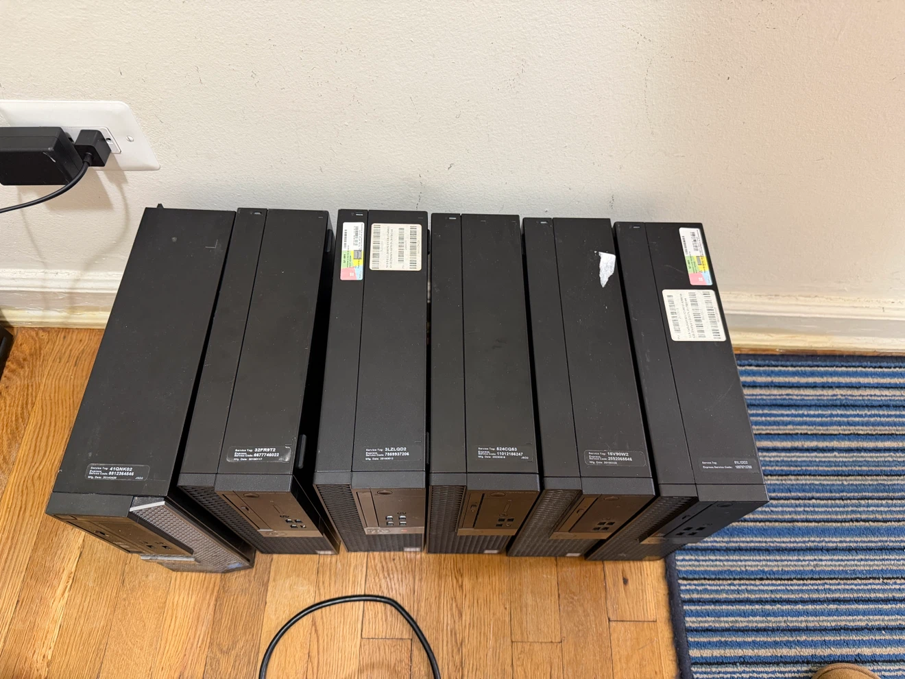 Lot of 6 Dell OptiPlex Small Form Factor Desktop PCs
