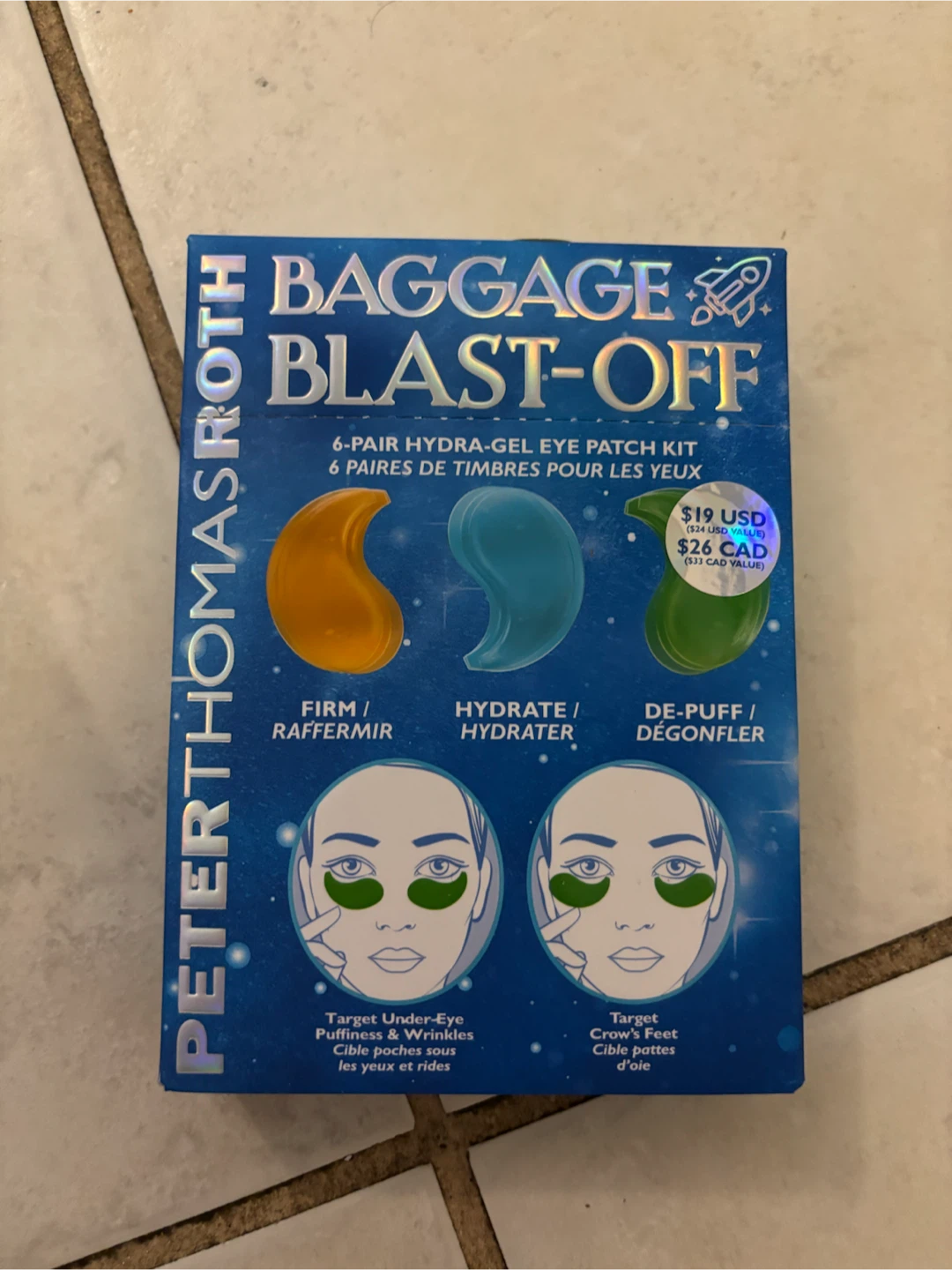 Peter Thomas Roth Baggage Blast-Off Hydra-Gel Eye Patch Kit