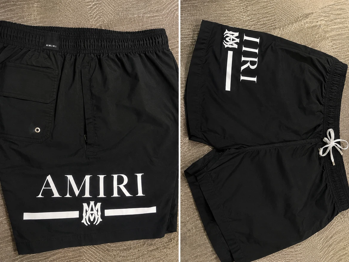AMIRI Black Swim Shorts