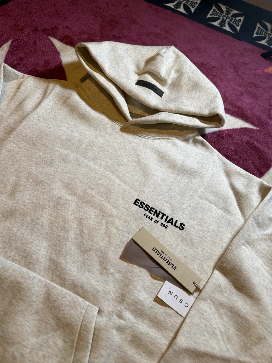 Essentials Fear of God “Light Oatmeal” Hoodie - photo 3